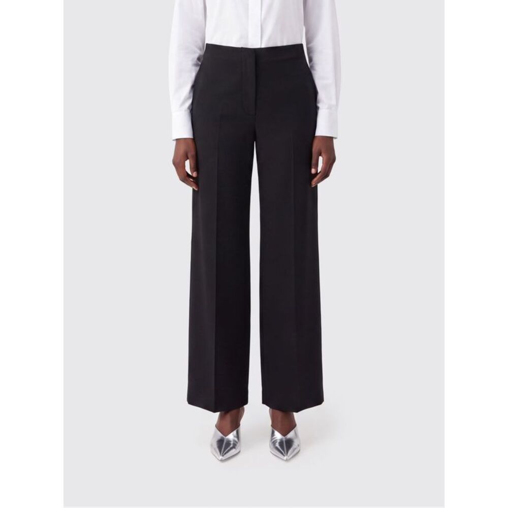 Jil Sander Women Jil Sander High-Waisted Wide-Leg Silk-Blend Trousers